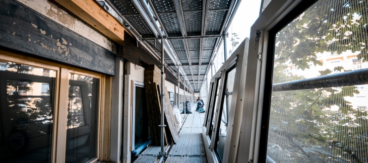 Chantier de rénovation aux Minoteries (c) Loris Von Siebenthal