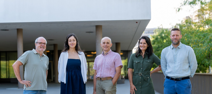 Le Genève Lab septembre 2024 de gauche à droite: Patrick, Coline, Christopher, Anne, Clément